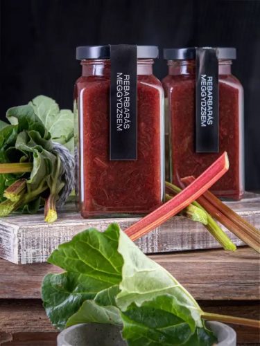 Kaldeneker Rebarbarás meggylekvár   312ml