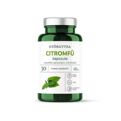 Györgytea Citromfű 60db kapszula 30 A mentális egészségért, a jó alvásért