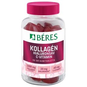   Béres Kollagén, Hialuronsav, C-vitamin 50db cukormentes gumitabletta