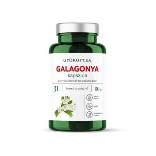 Györgytea Galagonya 60db kapszula 31 A szív és érrendszer egészségéért.