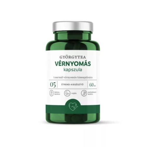 Györgytea Vérnyomás 60db kapszula 05 A normál vérnyomás támogatására.