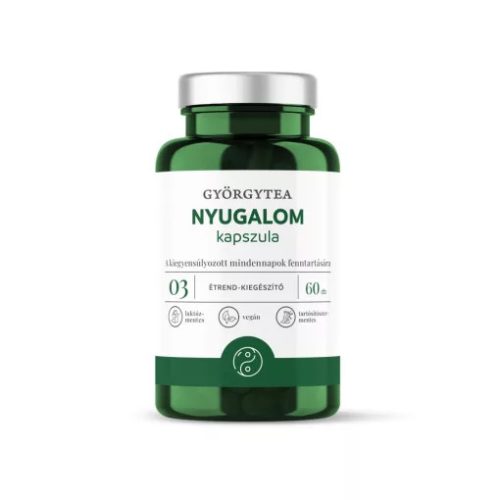 Györgytea Nyugalom 60db kapszula 03 A kiegyensúlyozott mindennapokért