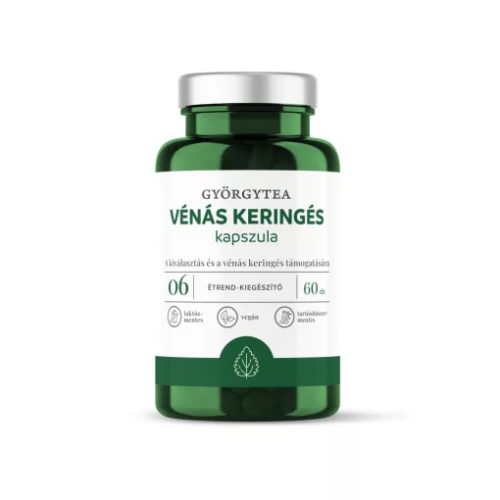 Györgytea Vénás keringés 60 kapszula 06 A kiválasztás, vénás keringés támogatója