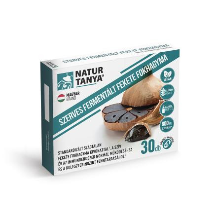 Natur Tanya® Fermentált Fekete fokhagyma 30db kapszula