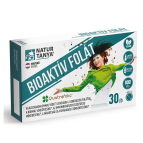   Natur Tanya® Bioaktív vegán folát. Világszabadalommal védett legújabb 4. generációs Quatrefolic® folát