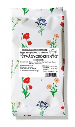 Gyógyfű ÉTVÁGYCSÖKKENTŐ szálas teakeverék 50g