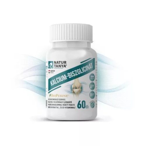Natur Tanya® Kalcium-biszglicinát 60db filmtabletta BioPerine® és D3-vitamin